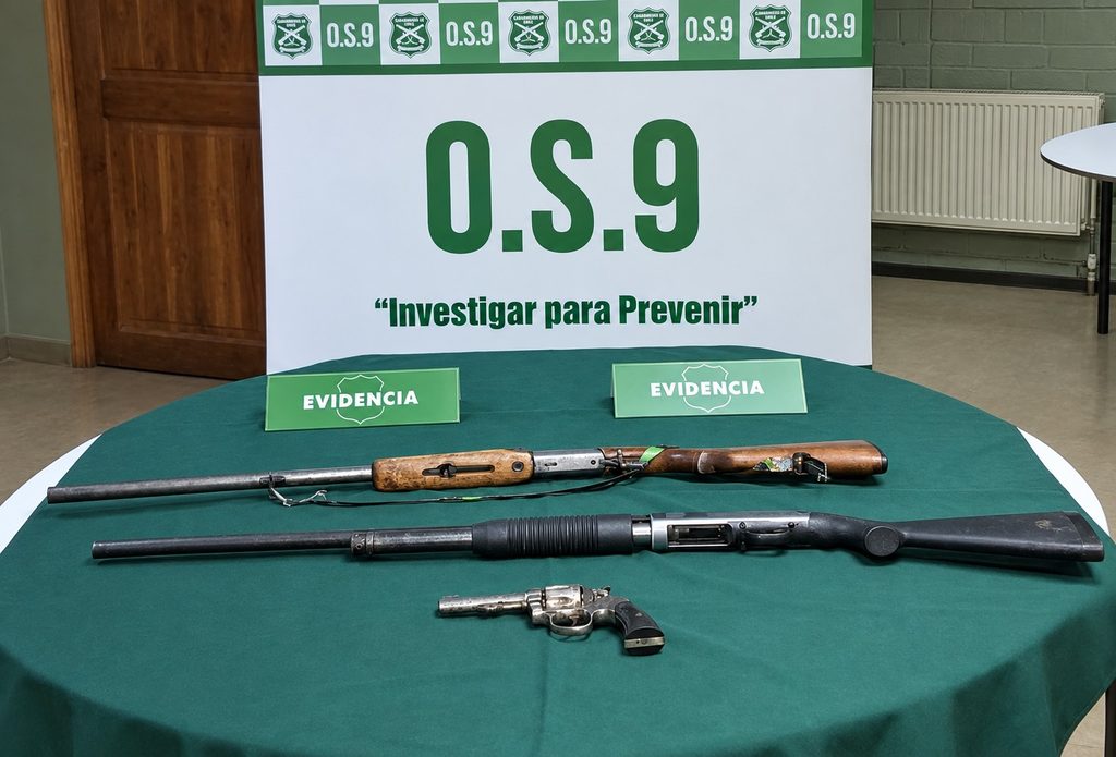DETENIDO EN ERCILLA TRAS EXHIBIR ARMAS EN REDES SOCIALES DURANTE UN…