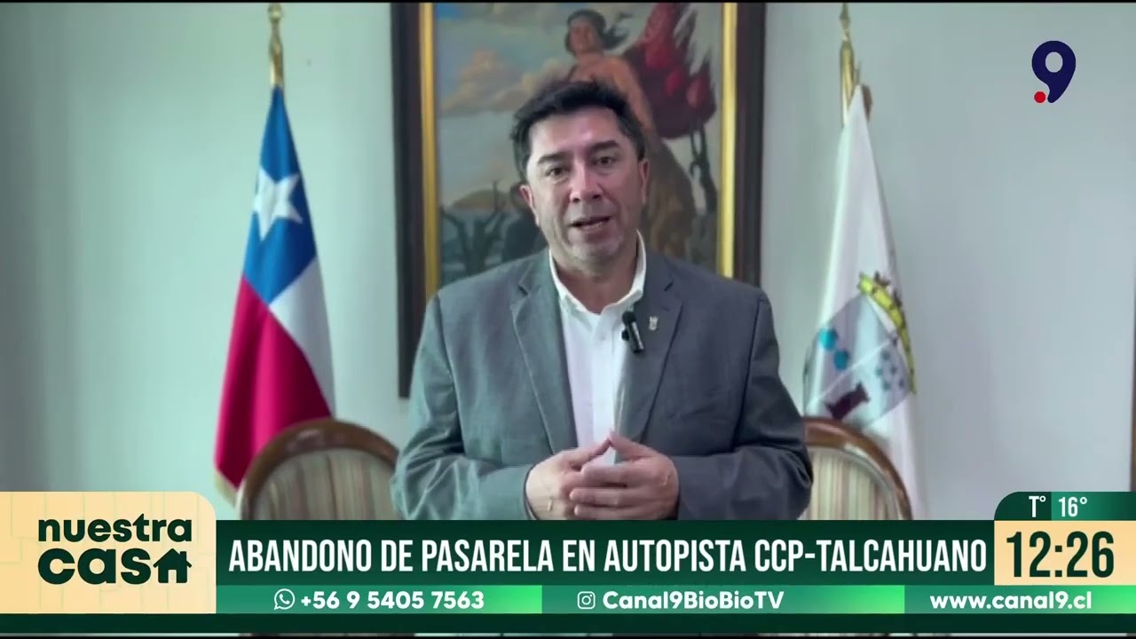 Alcalde de Talcahuano ante abandono de pasarela