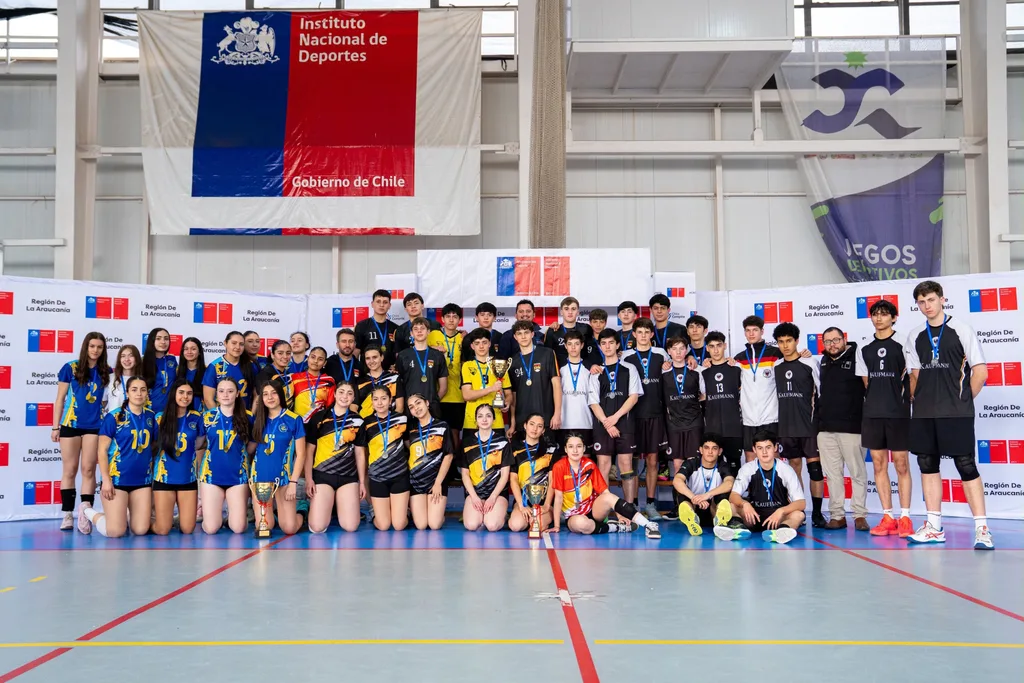 La Araucanía define a sus campeones Sub 17 de básquetbol y vóleibol…