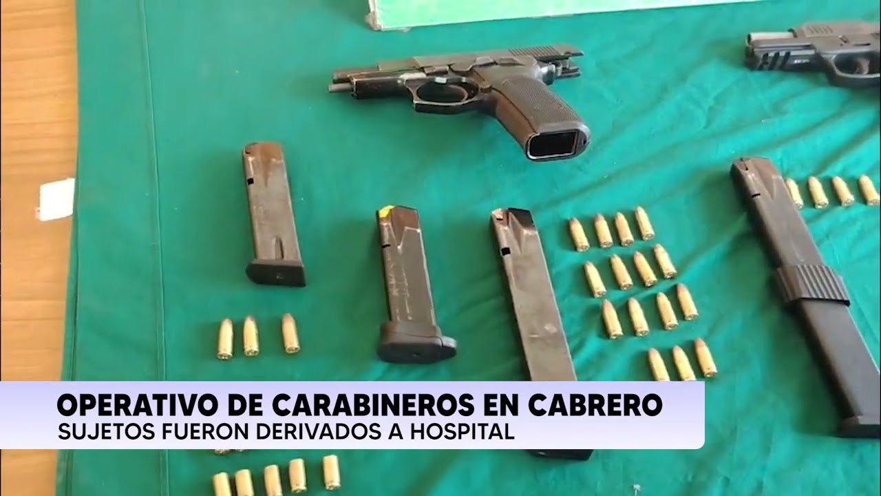 Cabrero: operativo policial deja 7 detenidos e incautación de armas…