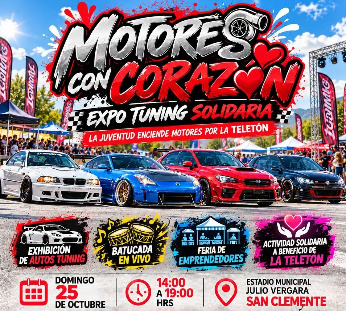¡Motores con corazón! San Clemente se une por la Teletón 2026